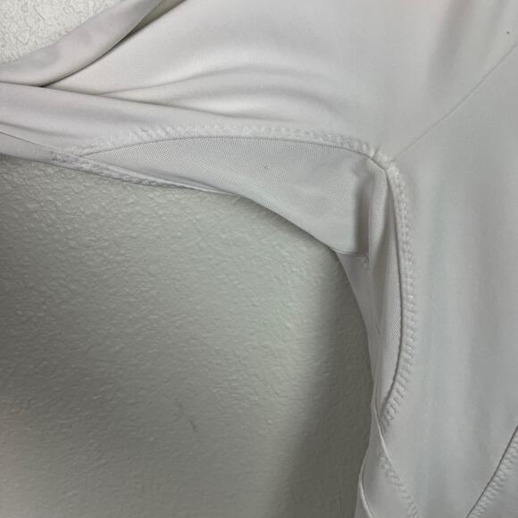 Athleta Women's Size Large Run Free Half Zip Long Sleeve Pullover White - Picture 7 of 14